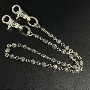 CHROME HEARTS 925 SILVER STAR BALL WALLET CHAIN